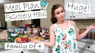 GIANT MEAL PLAN & GROCERY HAUL | MEALS ON A BUDGET | WALMART GROCERY PICKUP