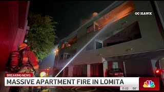 Massive apartment fire destroys homes in Lomita