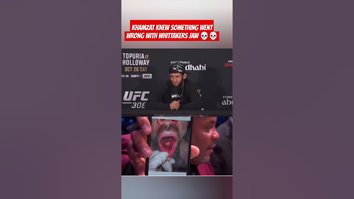 In his UFC 308 highlight fight vs Robert Whittaker, Khamzat knew something was wrong before the tap😮