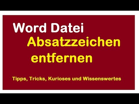 Video: Wie entferne ich das Absatzsymbol in Outlook?