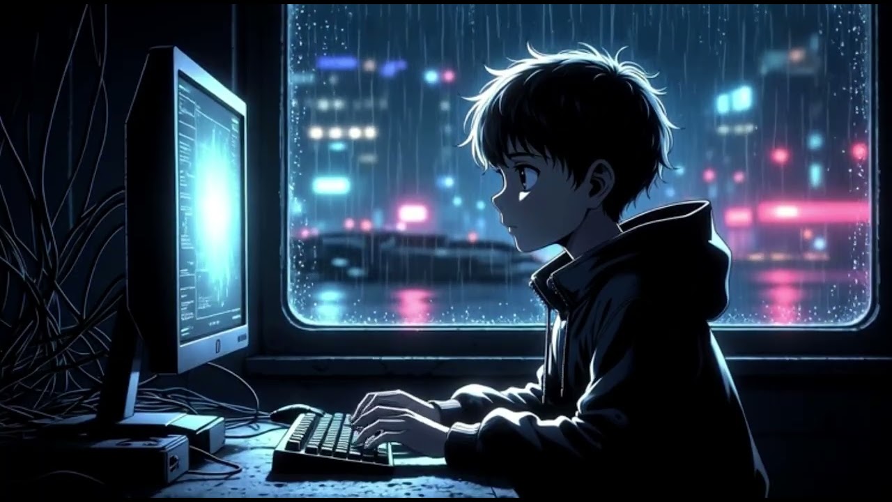 2 Hours Lo-Fi Hip Hop Beats 🌌 | Futuristic Night Music for Sleep, Study & Deep Focus