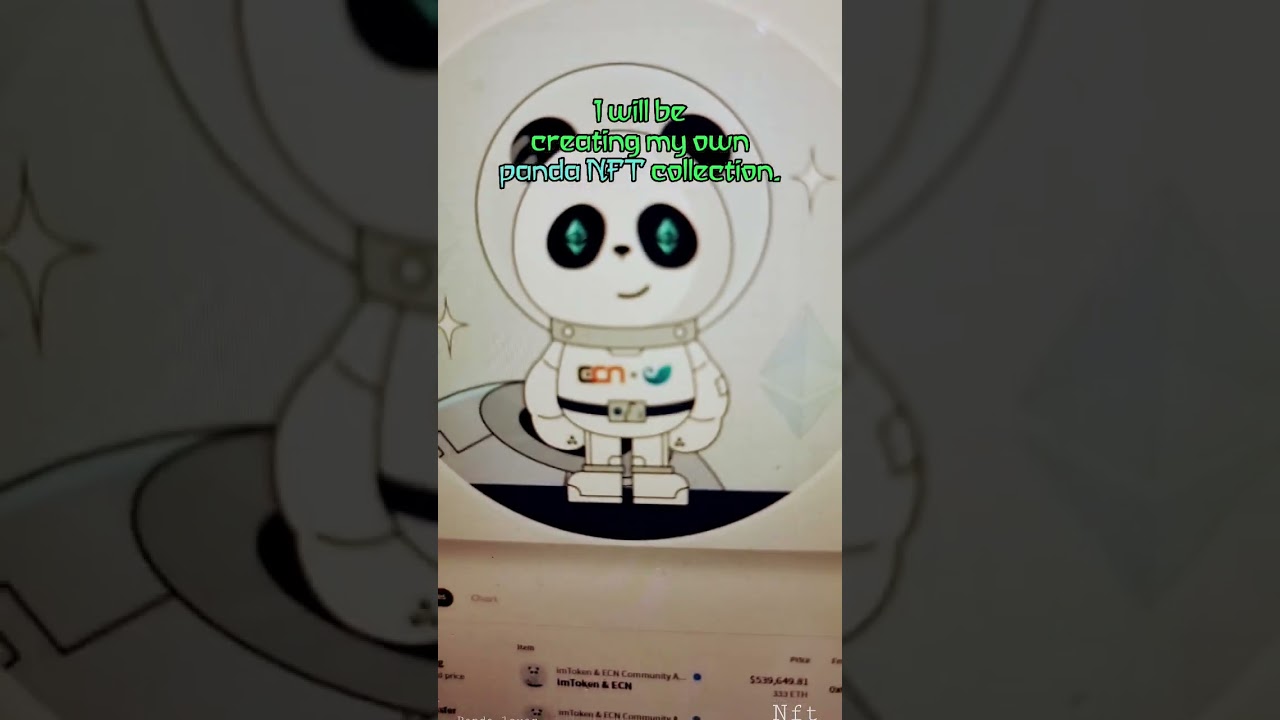 Panda NFT I bought + my Plan to create my own collection 