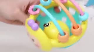 Baby Rattle Toy Bee Hand Grasp Toy Bite Soft Rubber Ball Handbell For 0-1 Year Old Boy Girls screenshot 1
