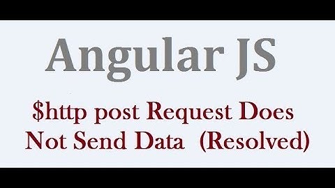 $http post Request Does Not Send Data - Post Data As Form Data In AngularJs $http Post()
