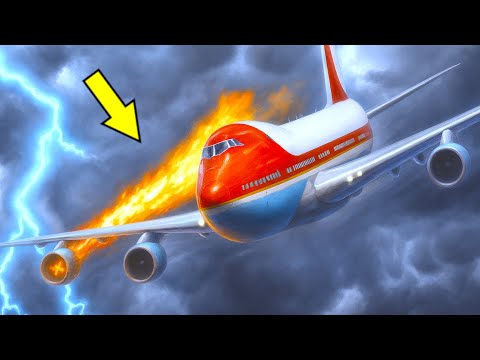Airplane Gets Hit By Lightning Thunderstorm And Makes Emergency Landing With Low Visibility In GTA 5