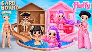 We Build Cardboard & Fluffy Family Doll House for  Hunters! 12 DIYs screenshot 5