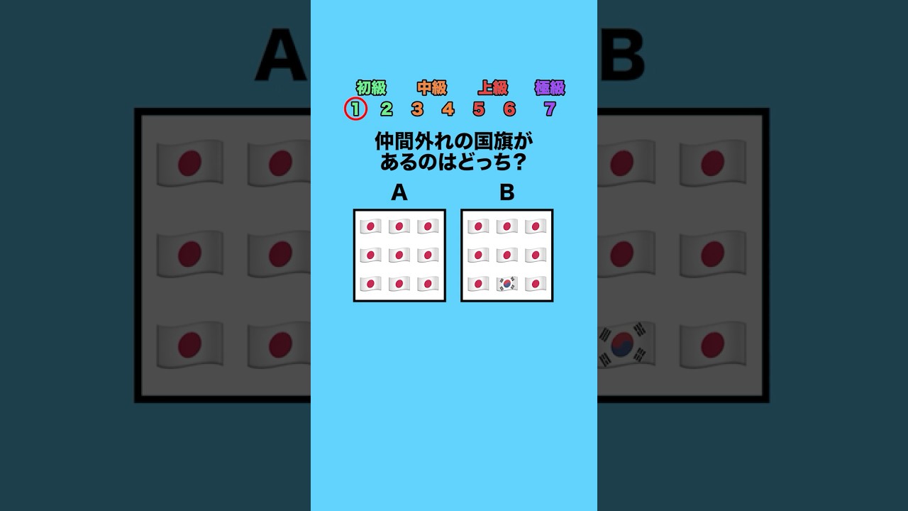 【2択】仲間外れの国旗があるのはどっち？ #クイズ #ミニゲーム #暇つぶし