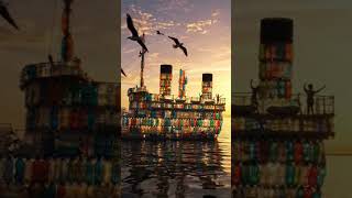 Waste Plastic Bottle se Titanic Ship!  Amazing DIY Boat Experiment#youtubeshorts#shortsvideo#viral