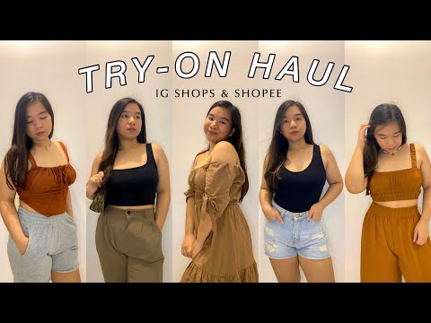 IG shops & Shopee Try-on Haul!! 👗🤎|  Sofia Sy