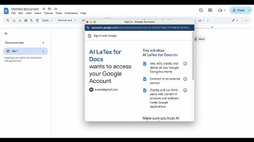 OAUTH CONSENT DEMO FOR THE AI LATEX FOR GOOGLE DOCS