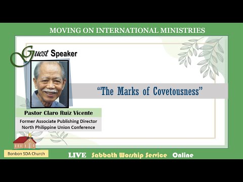 The Marks Of Covetousness Pastor Claro Ruiz Vicente