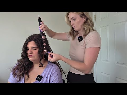 Asmr Perfectionist Real Person Hair Curling + Bun Up Do - Finishing Touches