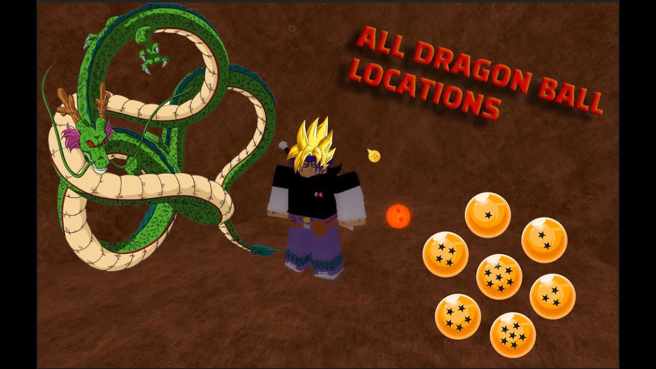 ROBLOX DBOG [ALL] Earth Dragon Ball Locations YouTube
