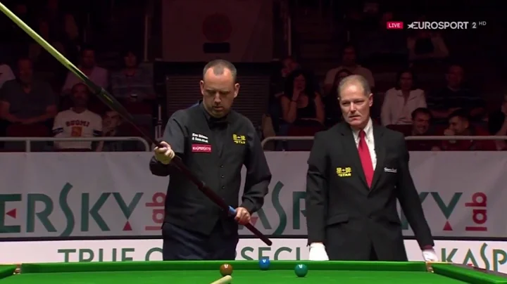 Mark Williams funny rest extension Riga Masters 2017