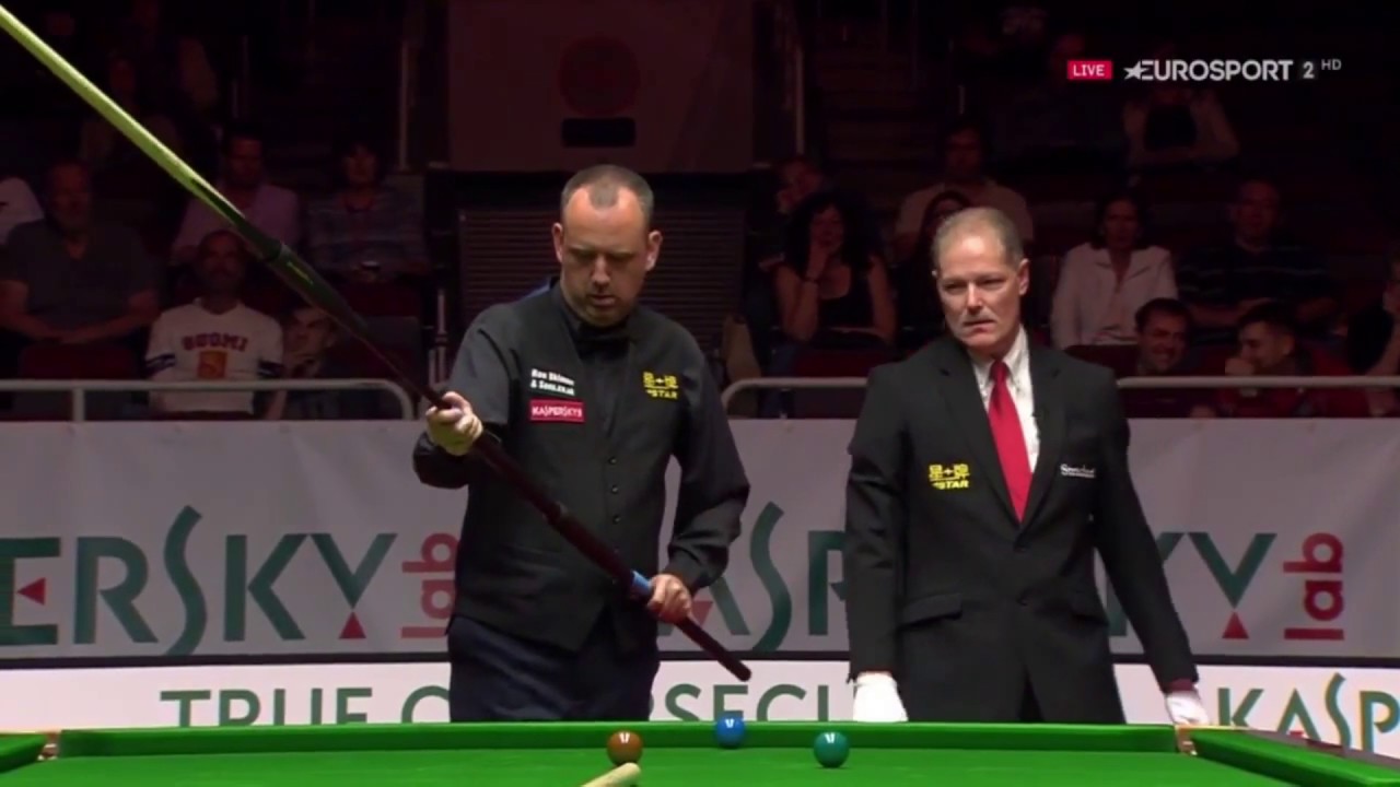 Mark Williams funny rest extension Riga Masters 2017