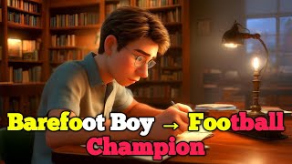 From Barefoot to Football Glory ⚽ | Inspiring Story of a Poor Boy | English Story | Priceless Story