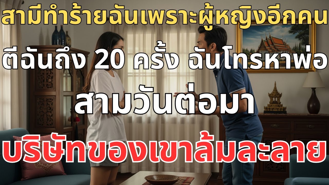 สามีตีฉัน 20 ทีเพราะผู้หญิงอีกคน ฉันโทรหาพ่อ ผ่านไป 3 วัน บริษัทของเขาล้มละลาย