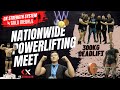 Nationwide powerlifting meet 2021  vlog