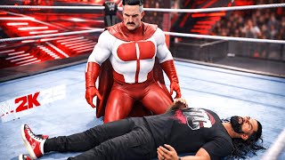 Roman Reigns John Cena Brock Lesnar Vs Omniman's Mystery Team WWE 2K25 screenshot 2