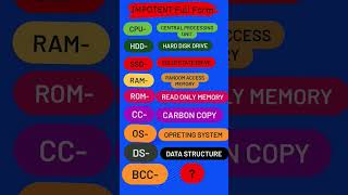 IMPOTENT full form || OS l| DS || computer IMPOTENT full form