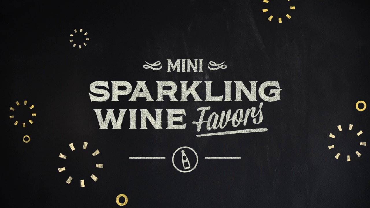 How to make Mini Sparkling Wine Favors