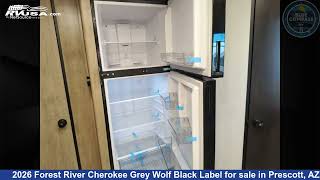 Spectacular 2026 Forest River Cherokee Grey Wolf Black Label Toy Hauler RV For Sale in Prescott, AZ