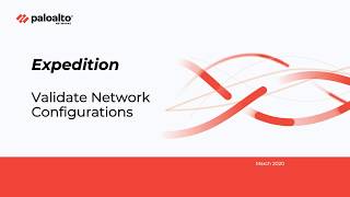 Expedition - Validate Network Configurations (6/9)