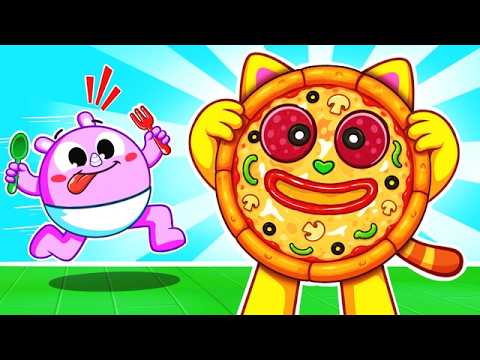 Baby Pizza for Kids | Kitchen Games | I Want It Song | Sharing Is Caring | Nursery Rhyme Toddler Zoo