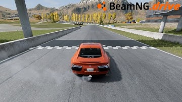 Only Orange (Time Trial: Short Race Track Circuit - Automation Test Track) | BeamNG.drive on PC