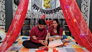 Our 2nd Wedding Anniversary | Anniversary Decoration Ideas At Home | Mr & Mrs Varshney |