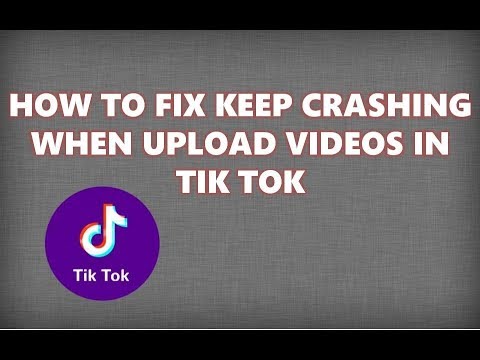 How to Fix Keep Crashing When Upload Videos In Tik Tok - YouTube