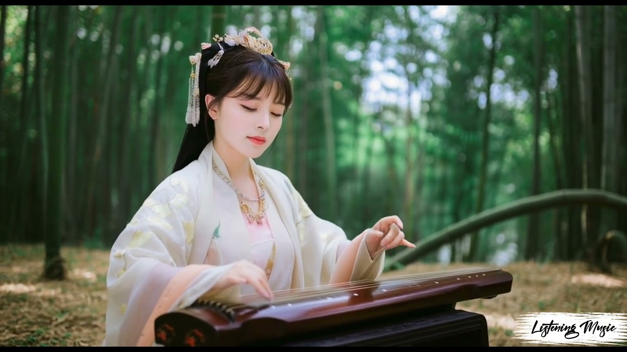Traditional Chinese Zuheng music, sad 
