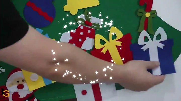 LED FELT CHRISTMAS TREE FOR TODDLER KIDS DIY FELT CHRISTMAS