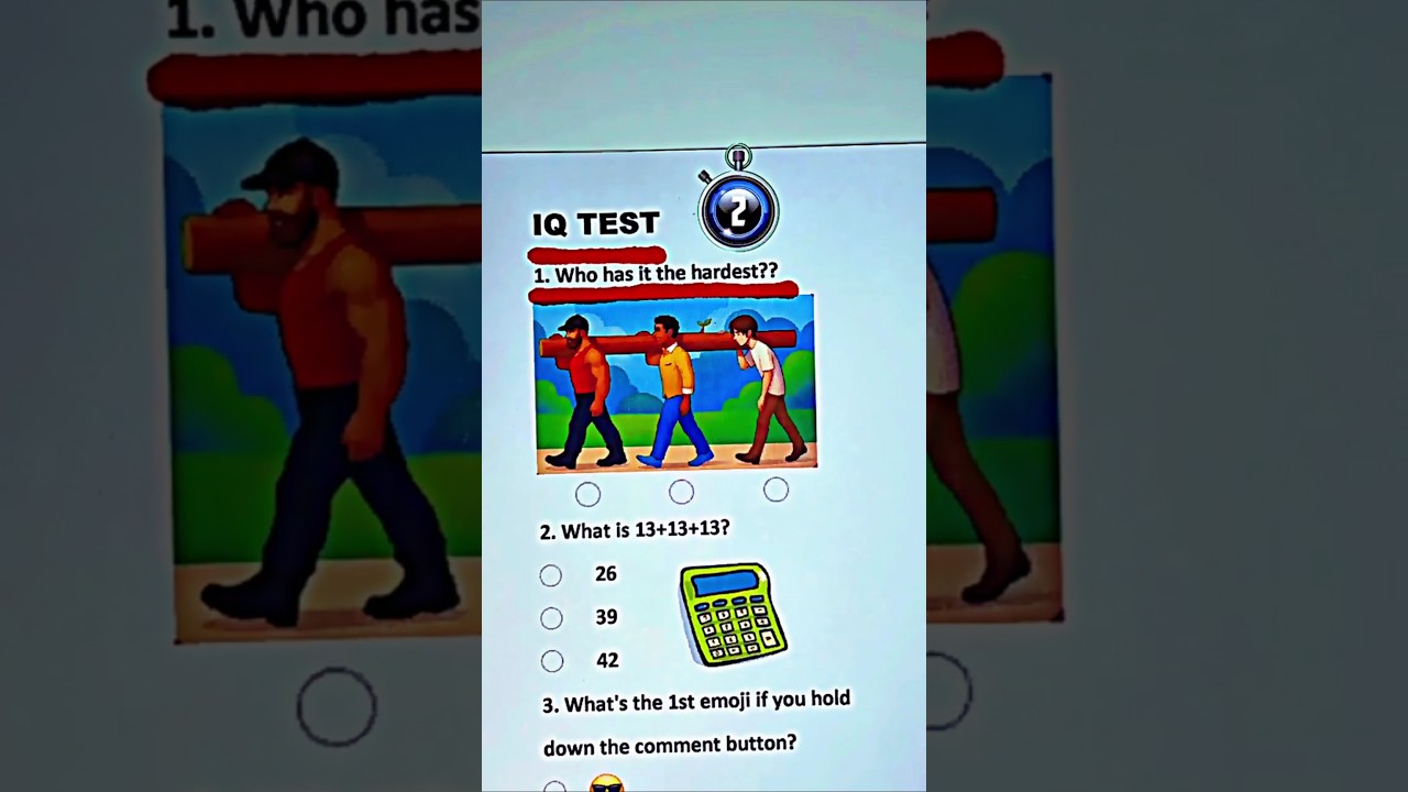 IQ Test Personal Growth Quiz - Can you get 4/4? #quiz #quiztime #personalquiz #growth