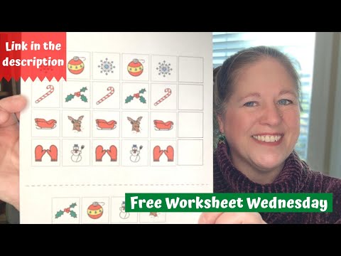 Free Worksheet Wednesday: Christmas patterns