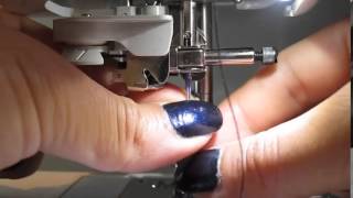 How to sew a zipper on some Brother mechanical sewing machines. 
