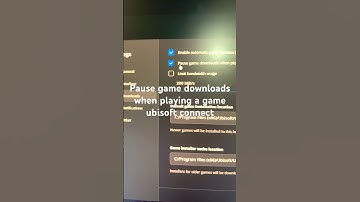 Pause game downloads when playing a game ubisoft connect