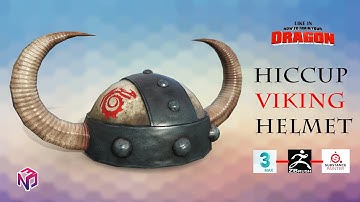 Hiccup Viking Helmet Speed Modeling | ZBrush | 3DS Max | Substance Painter.