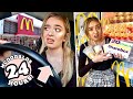 I ate ONLY MCDONALDS food for 24 HOURS! FAST FOOD FOR A DAY CHALLENGE!