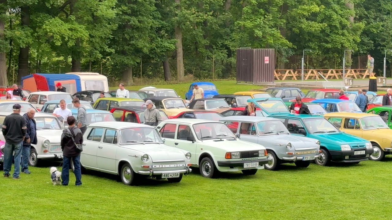 Sraz historických vozidel Volyně 2025 - Příjezd a výstava vozidel