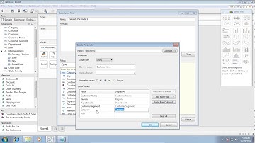 Tableau Dynamic Report Design Using Parameters