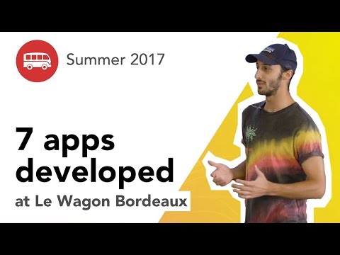 7 apps developed at Le Wagon Bordeaux - Batch #85