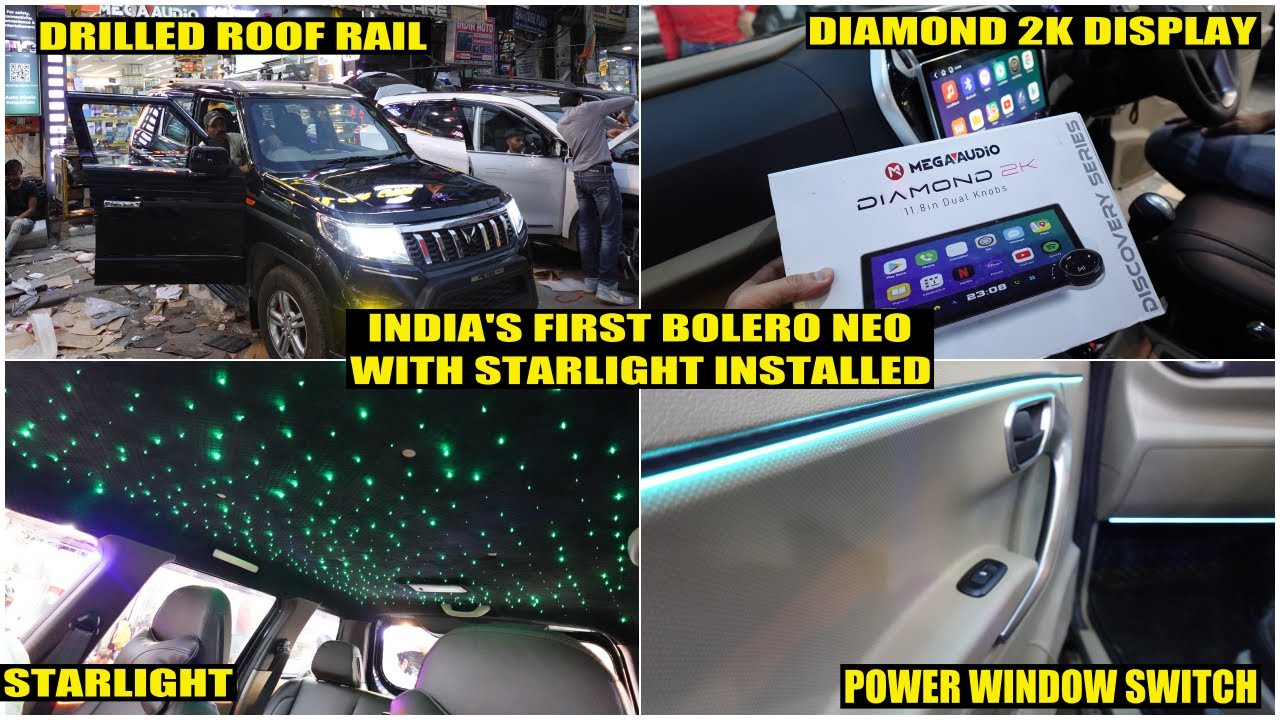 India's First Bolero NEO with Start Light and MEGAAUDIO Screen Installation only at CrystalCarCare