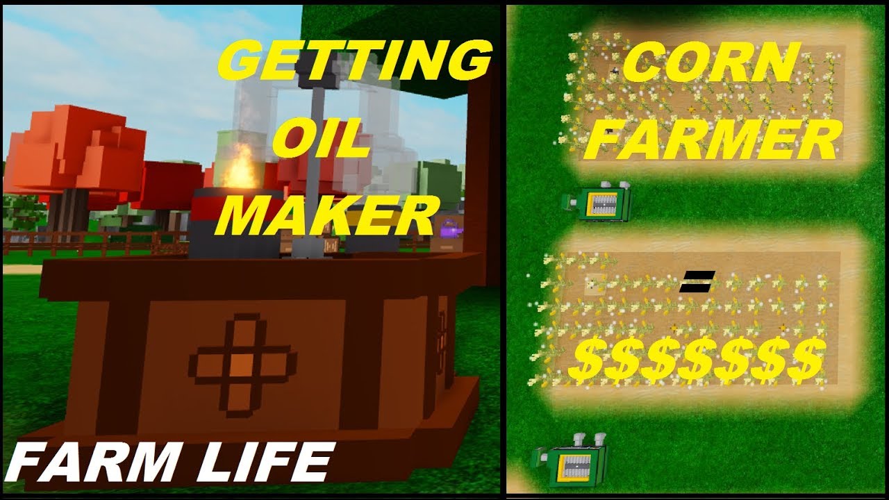 Roblox Farm Life Getting Oil Maker Youtube