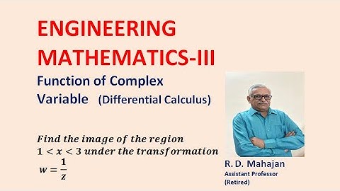 Inversion Transformation Example 3  I  Function of Complex Variable