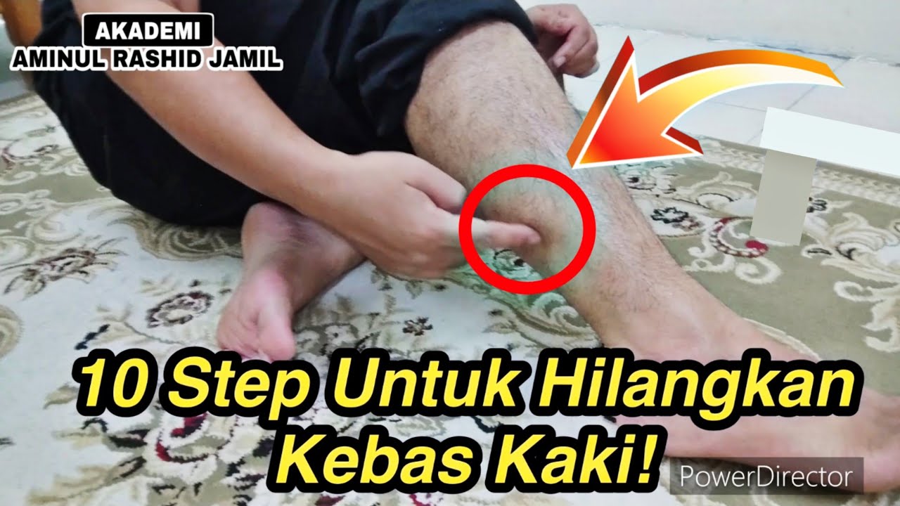 Cara hilangkan kebas kaki! (Urut & senaman mudah)