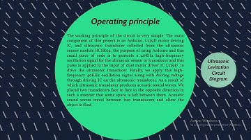 Simple Ultrasonic Acoustic Levitation using Arduino and HCSR04 Ultrasonic Sensor
