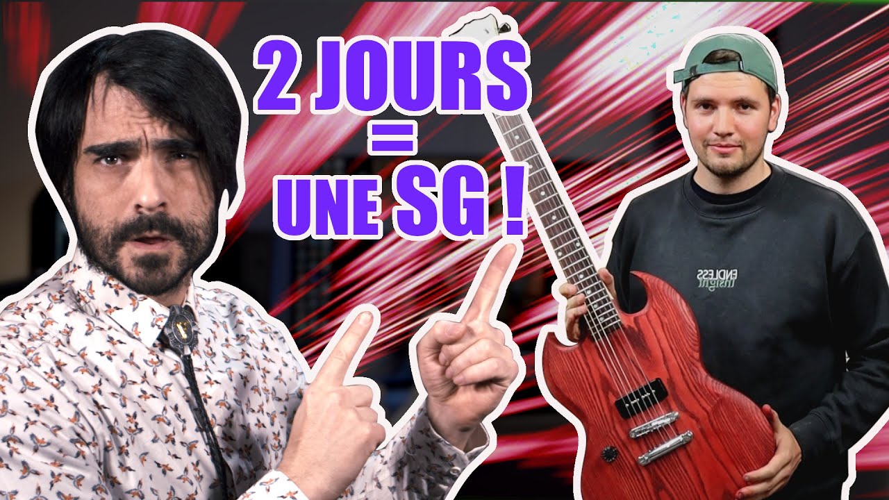 Rapport stage lutherie: Thomas fabrique une SG en 2 Jours ! - YouTube
