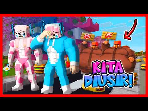MUSCULAR ATUN & MOMON KICKED OUT BY A FAT VILLAGER !! Feat @sapipurba Minecraft
