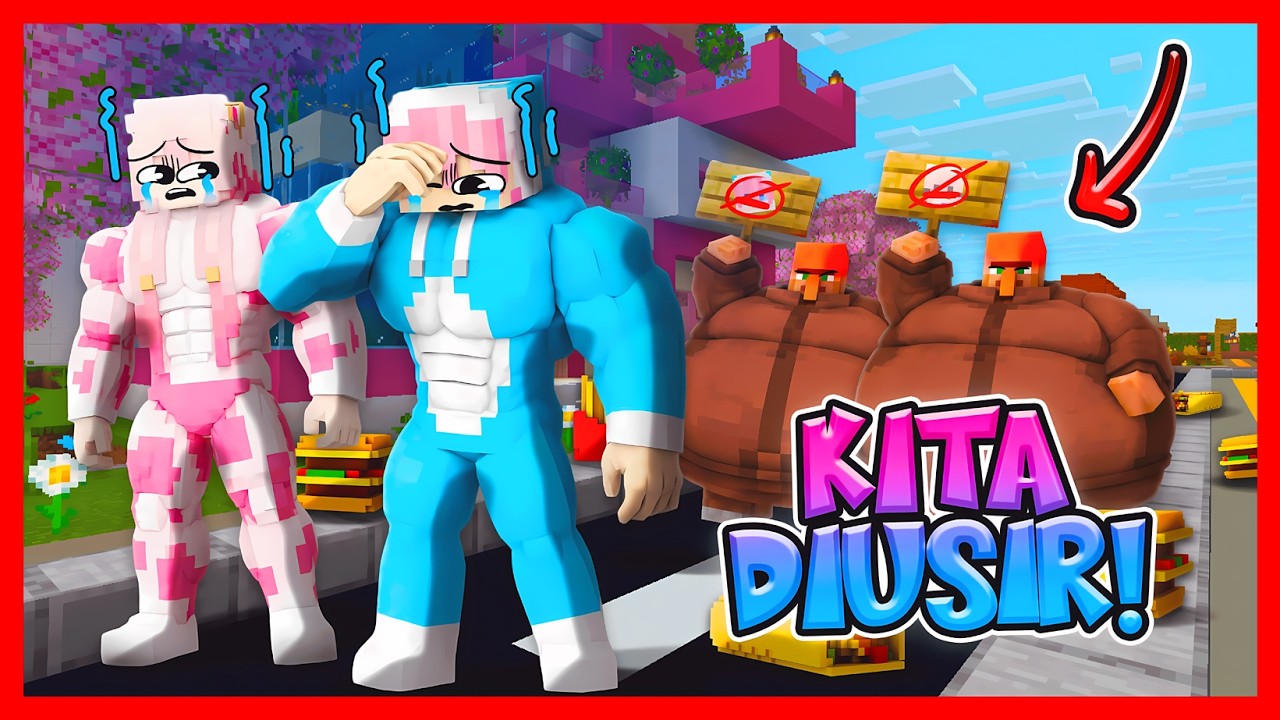 ATUN & MOMON BEROTOT DIUSIR OLEH VILLAGER GENDUT !! Feat @sapipurba Minecraft